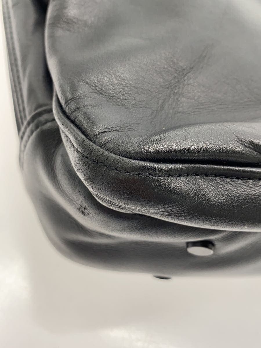 PORTERTIME BLACK Shoulder Bag Business Bag Leather BLK 7