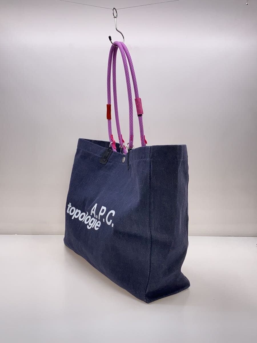 A.P.C. x Topologie EW Shopper Tote Bag Denim NVY 2