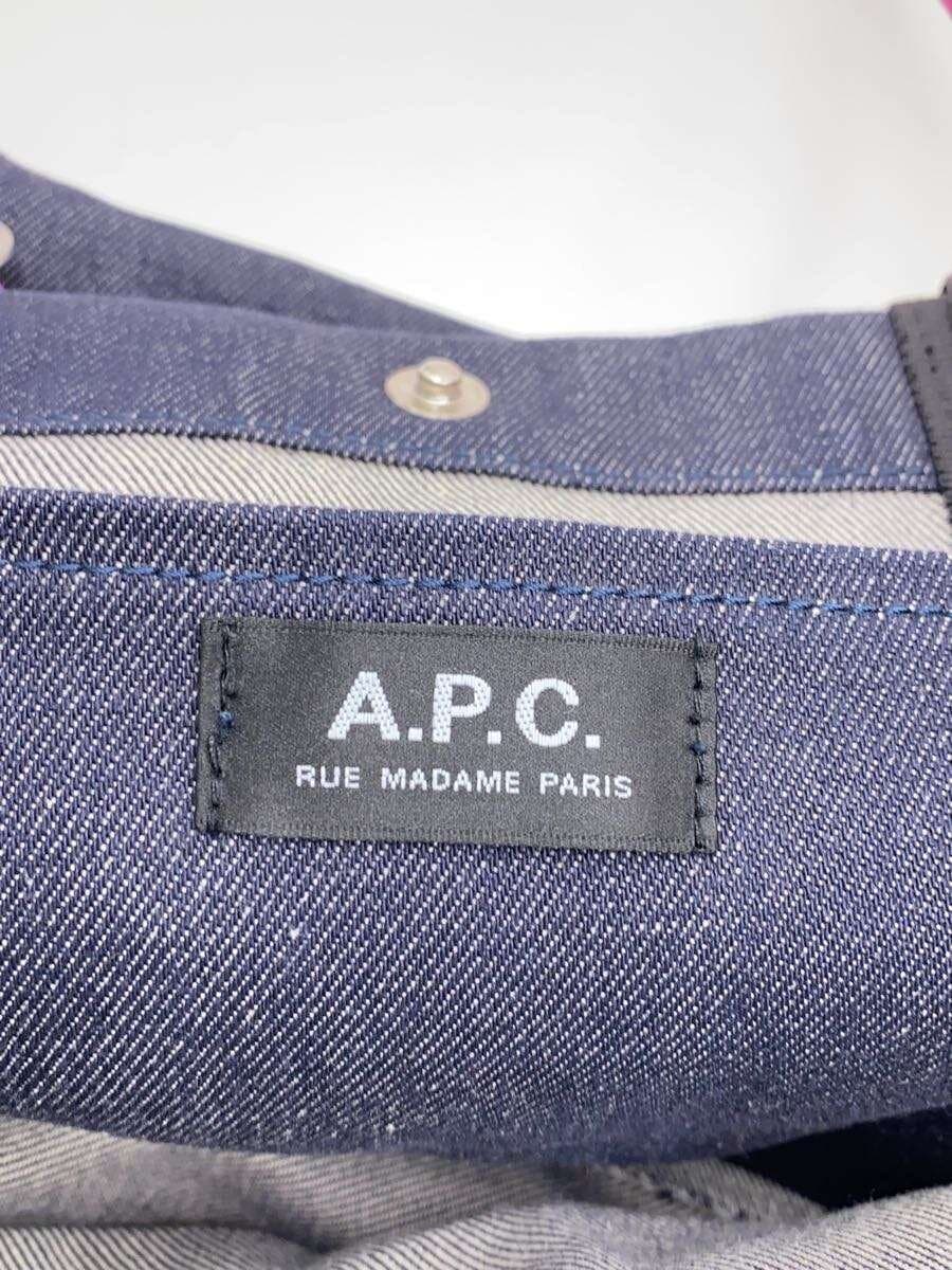 A.P.C. x Topologie EW Shopper Tote Bag Denim NVY 5