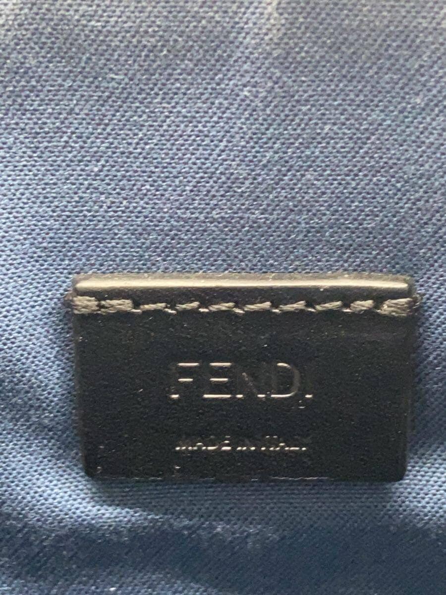 FENDI Second Bag Leather NVY 5