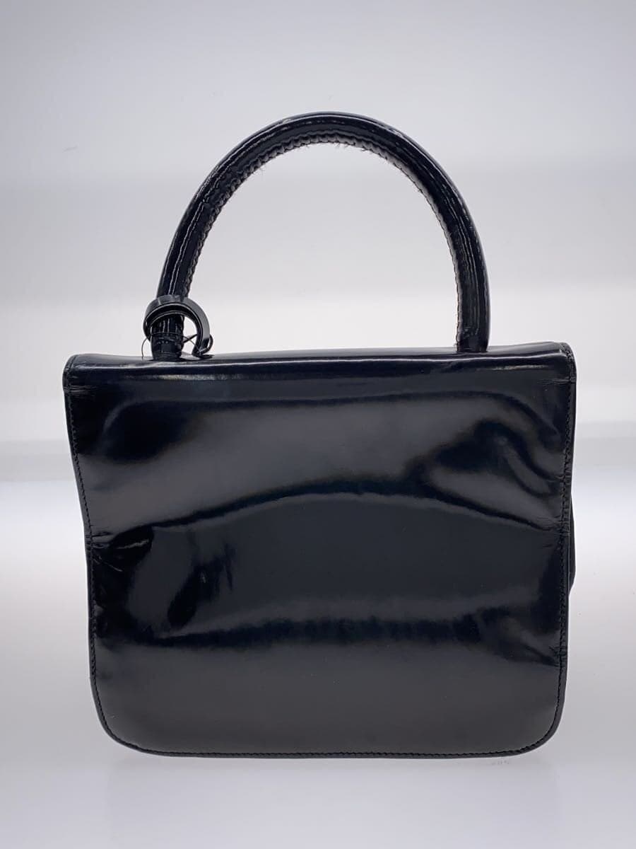 PRADA handbag enamel BLK 3
