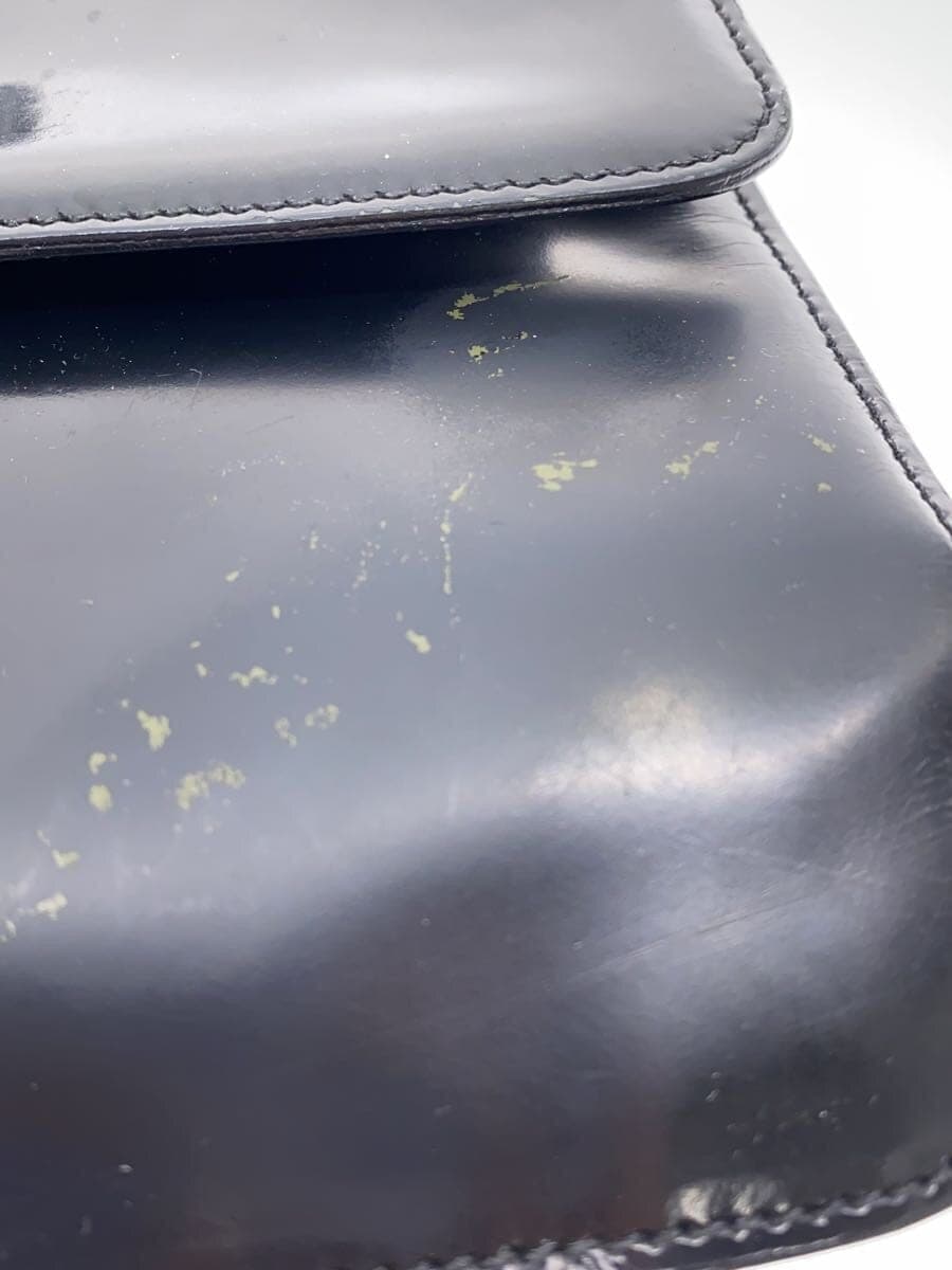 PRADA handbag enamel BLK 7