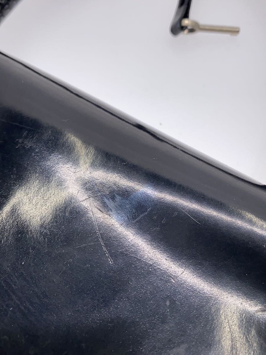 PRADA handbag enamel BLK 8