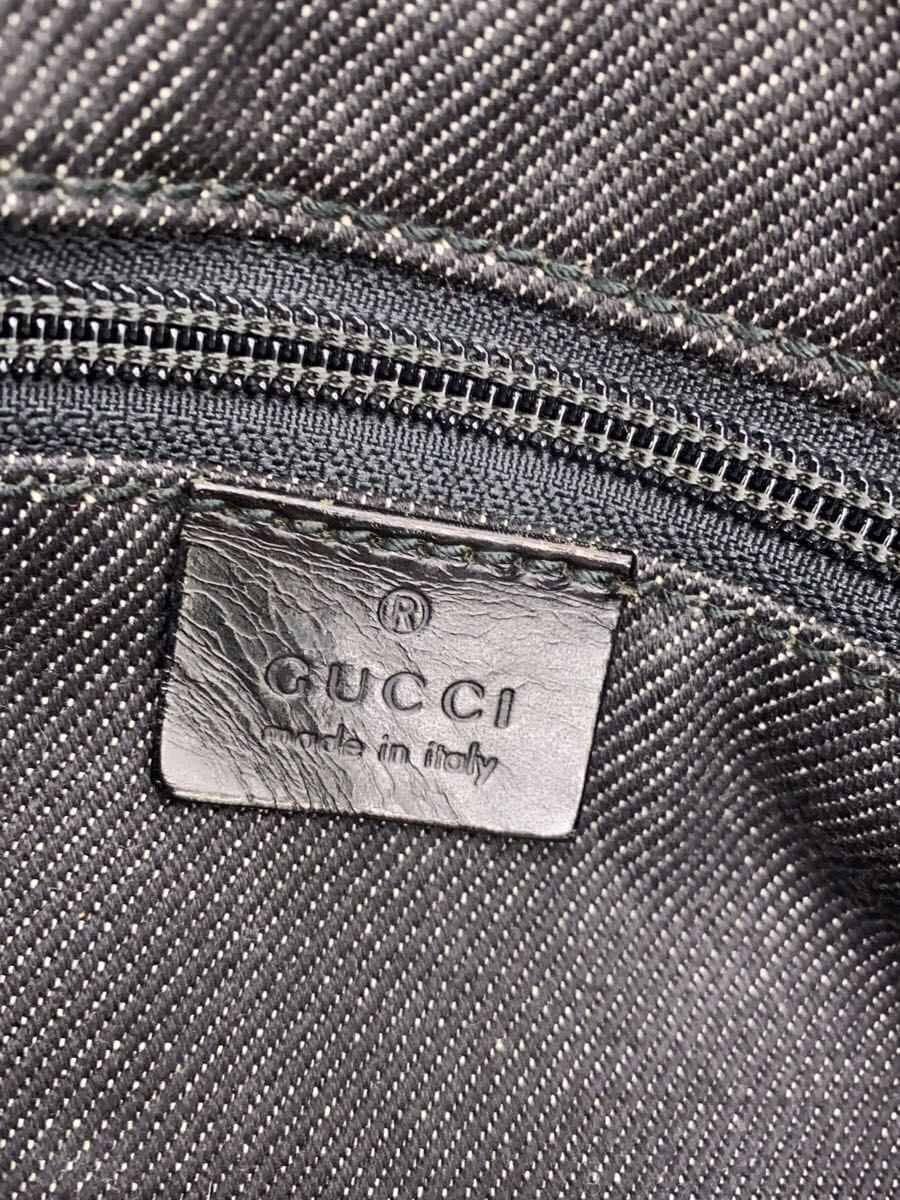 GUCCI tote bag denim BLK 91250 5