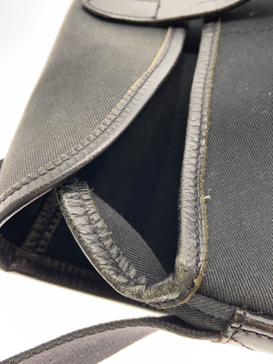 BRADY Shoulder Bag Canvas Leather BLK Black 7
