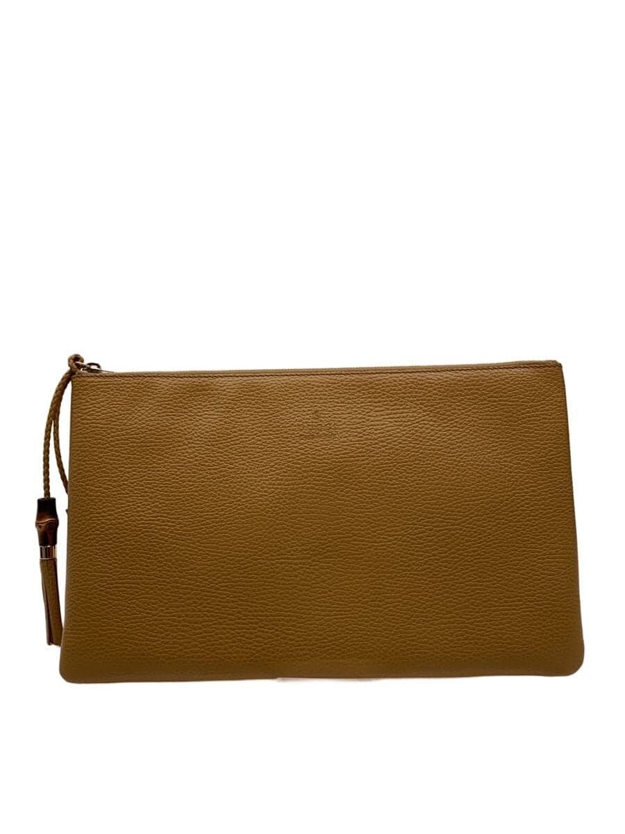 GUCCI clutch bag leather CML