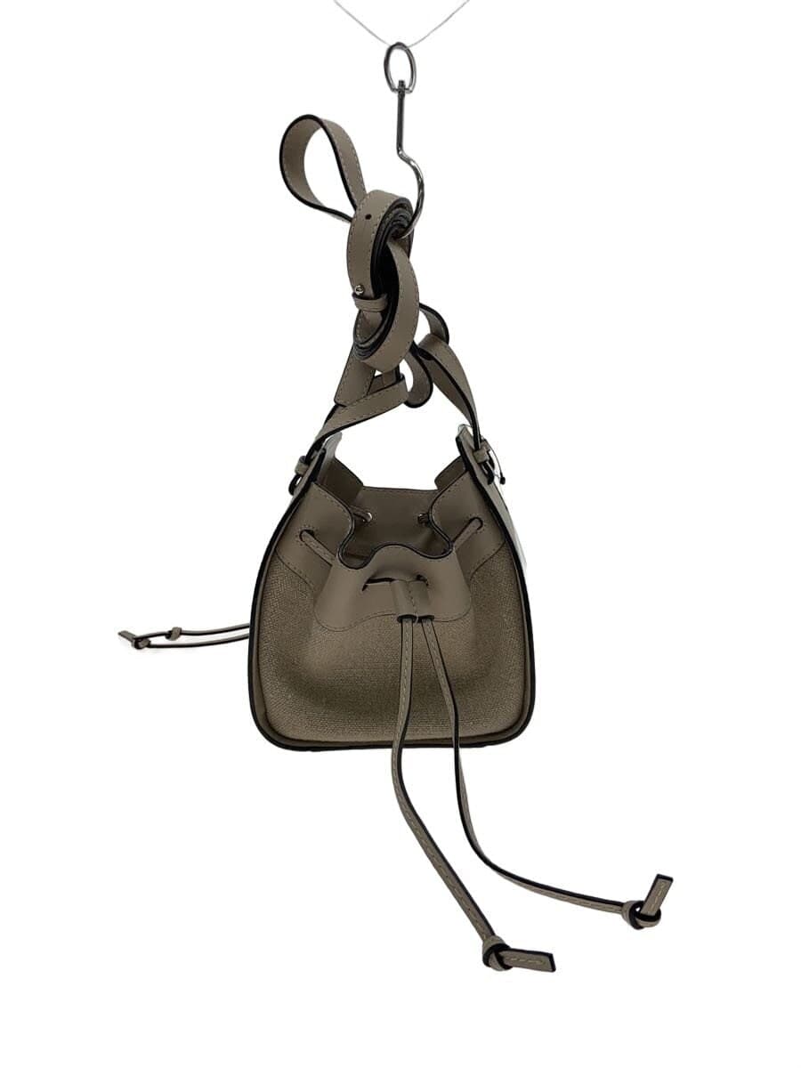 LOEWE Hammock Drawstring Shoulder Bag Canvas BEG