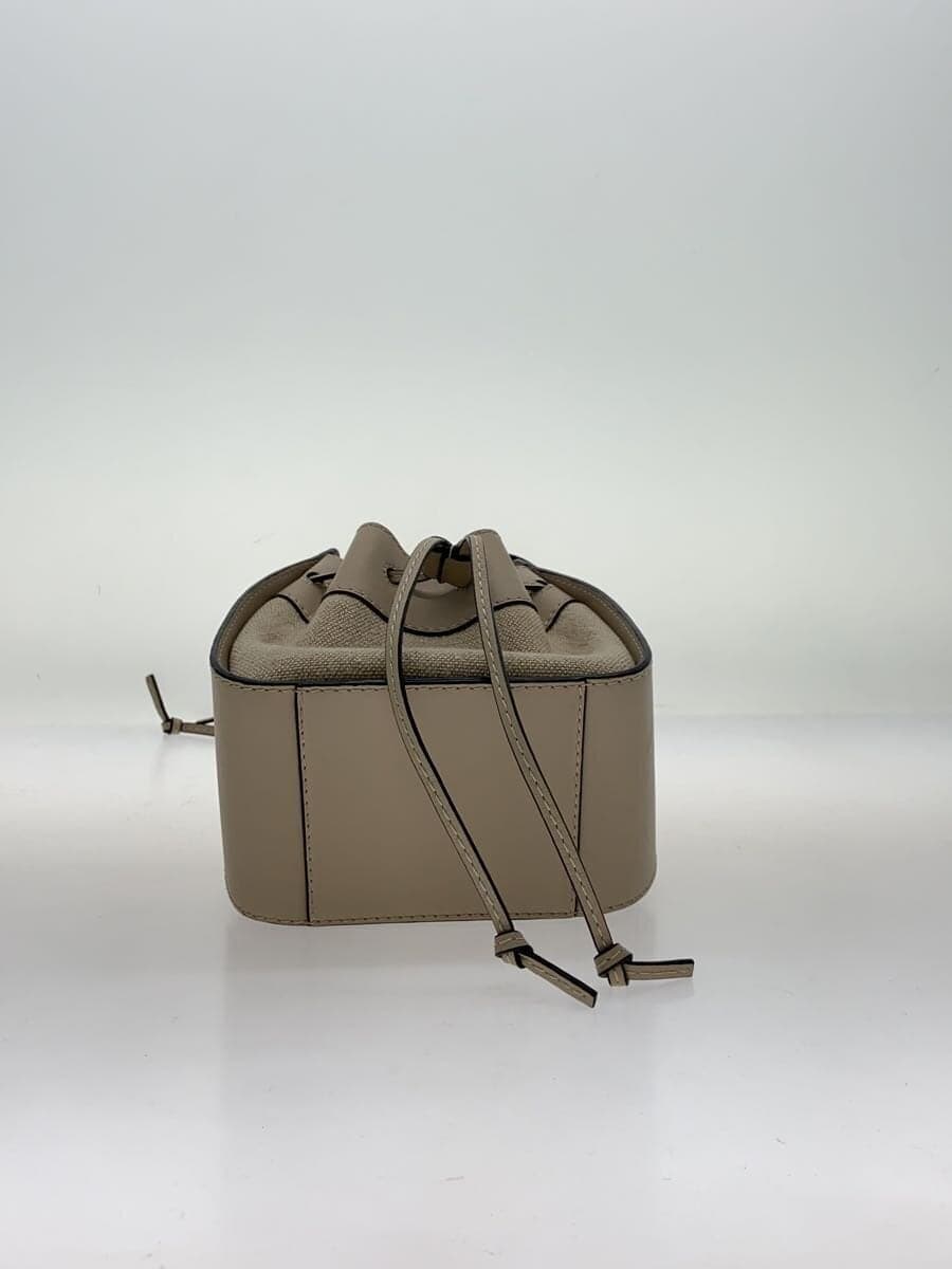 LOEWE Hammock Drawstring Shoulder Bag Canvas BEG 4
