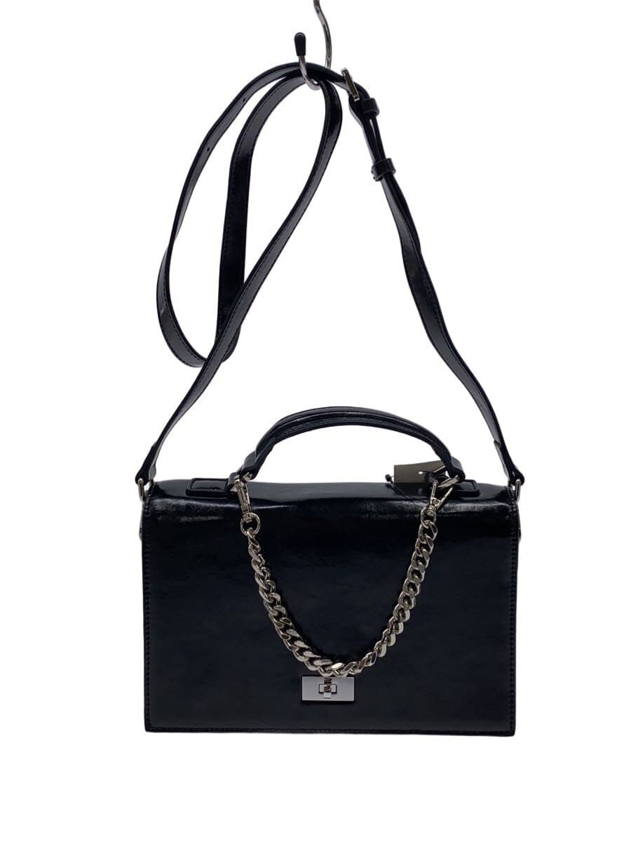 LUI’Smi - Project 2-way shoulder bag Square leather bag BLK Cowhide