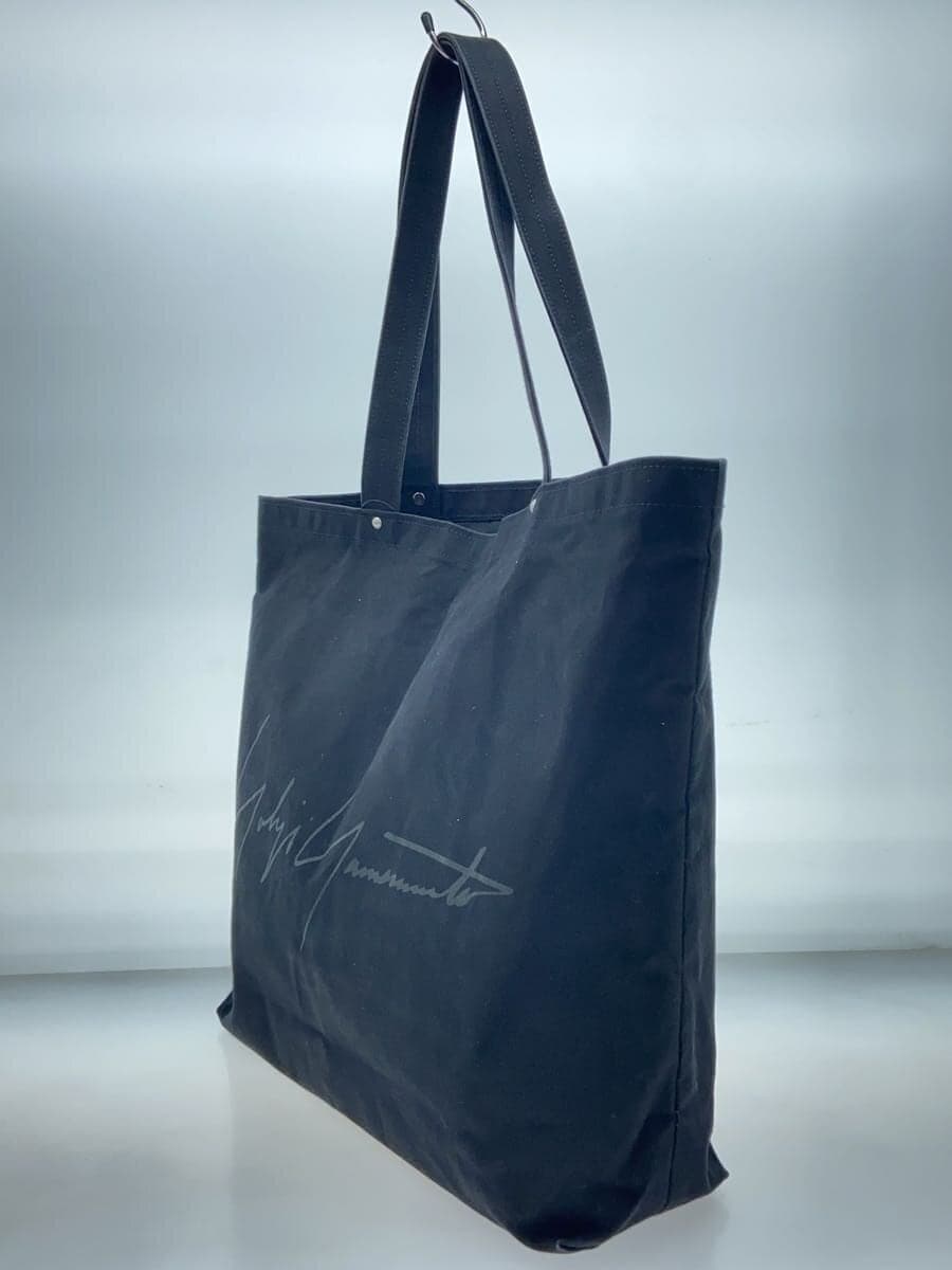 WILDSIDE YOHJI YAMAMOTO × Ichizawa Hanpu Canvas Tote Bag Canvas BLK 2