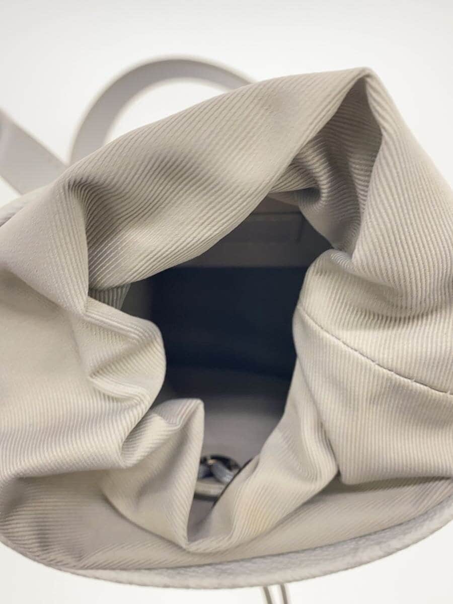 LOUIS VUITTON Choke Nano Bag_ Monogram White_LV Logo Print Shoulder Bag Drawing 6