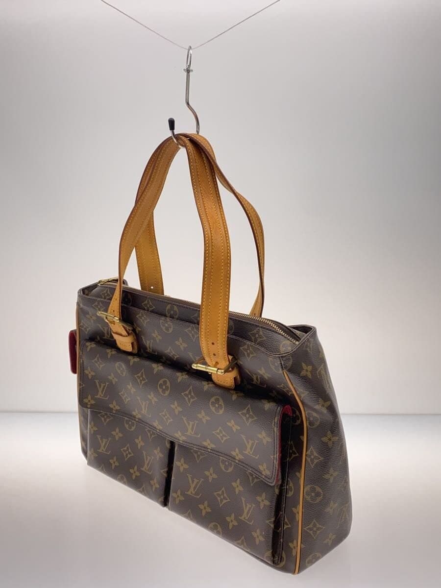 LOUIS VUITTON Multipli Cite Monogram Canvas Handbag Tote Bag PVC BRW M51162 2