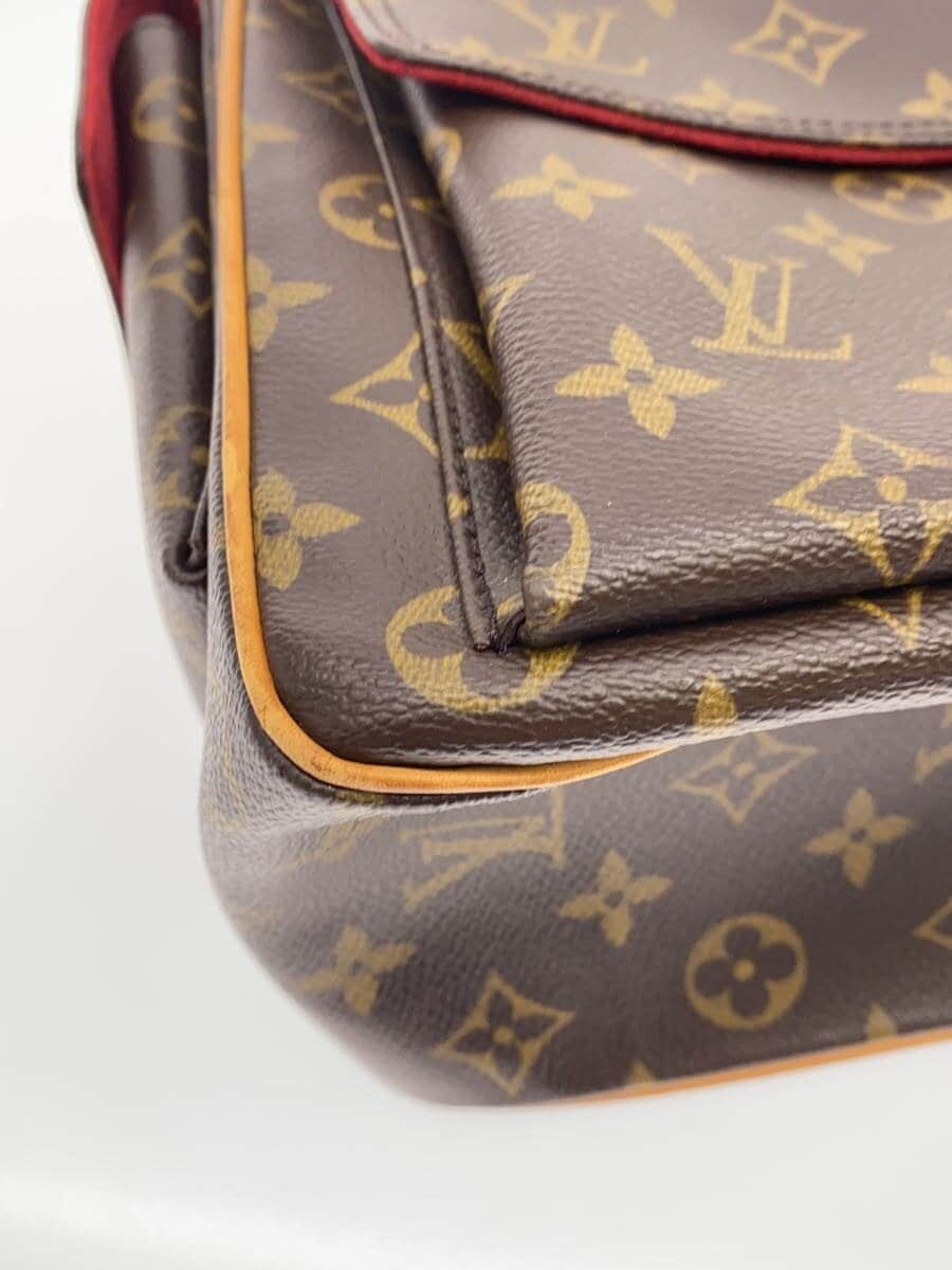 LOUIS VUITTON Multipli Cite Monogram Canvas Handbag Tote Bag PVC BRW M51162 7