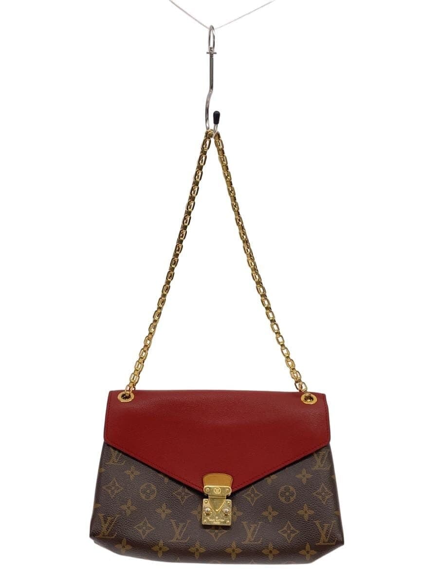 LOUIS VUITTON Palas Chain Monogram Canvas Series Handbag Shoulder Bag PVC BRW