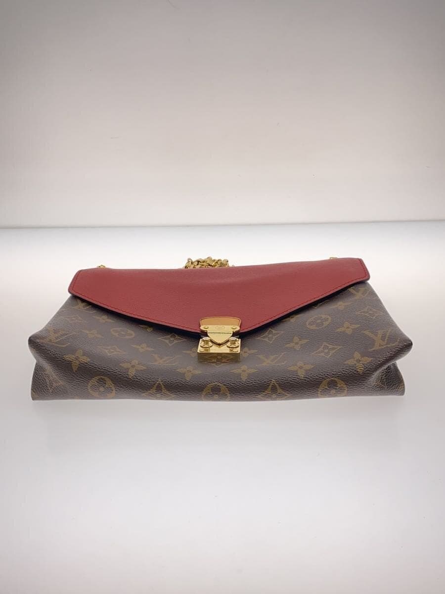 LOUIS VUITTON Palas Chain Monogram Canvas Series Handbag Shoulder Bag PVC BRW 4