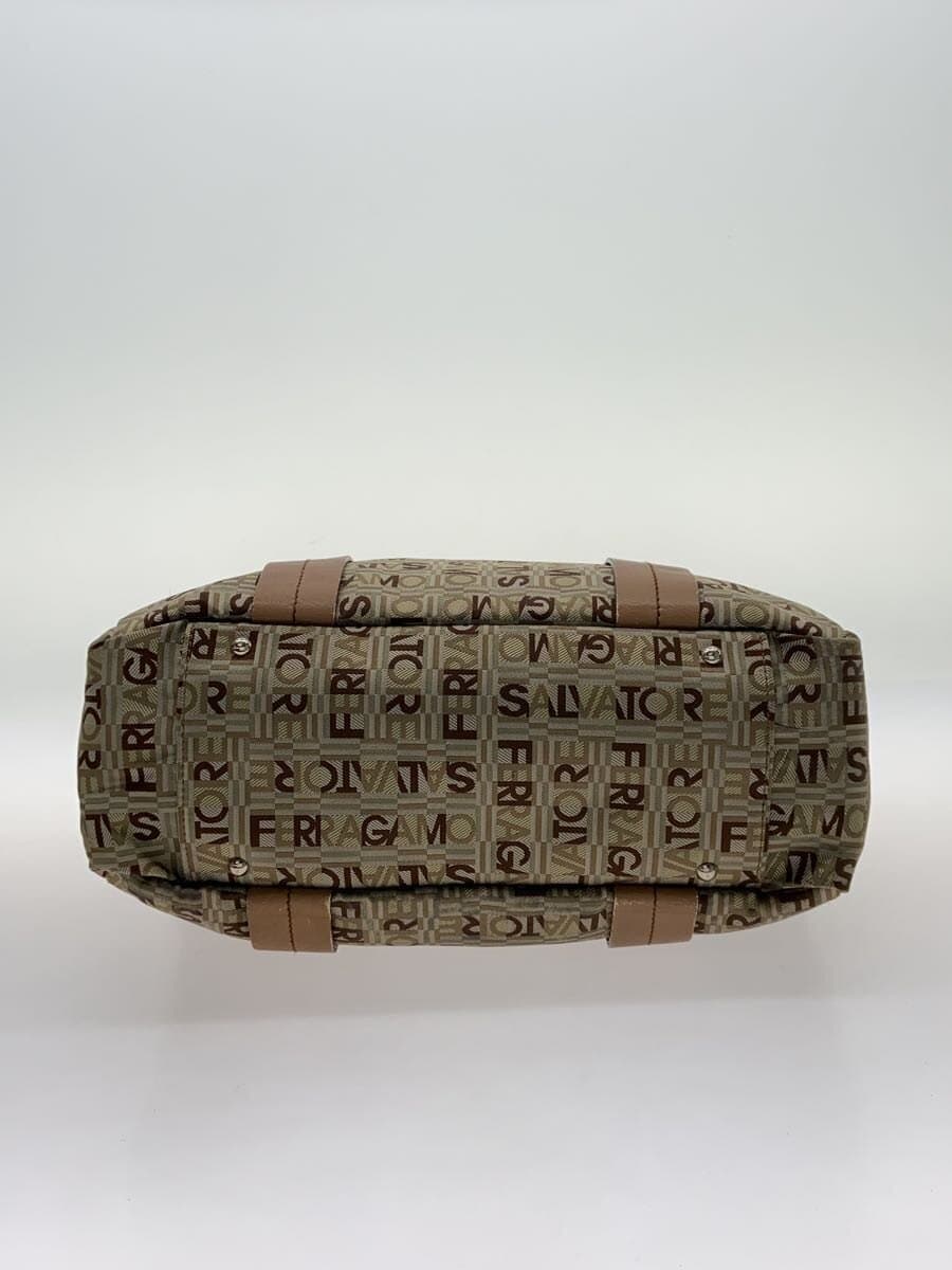 Salvatore Ferragamo leather handle handbag tote bag BEG 4