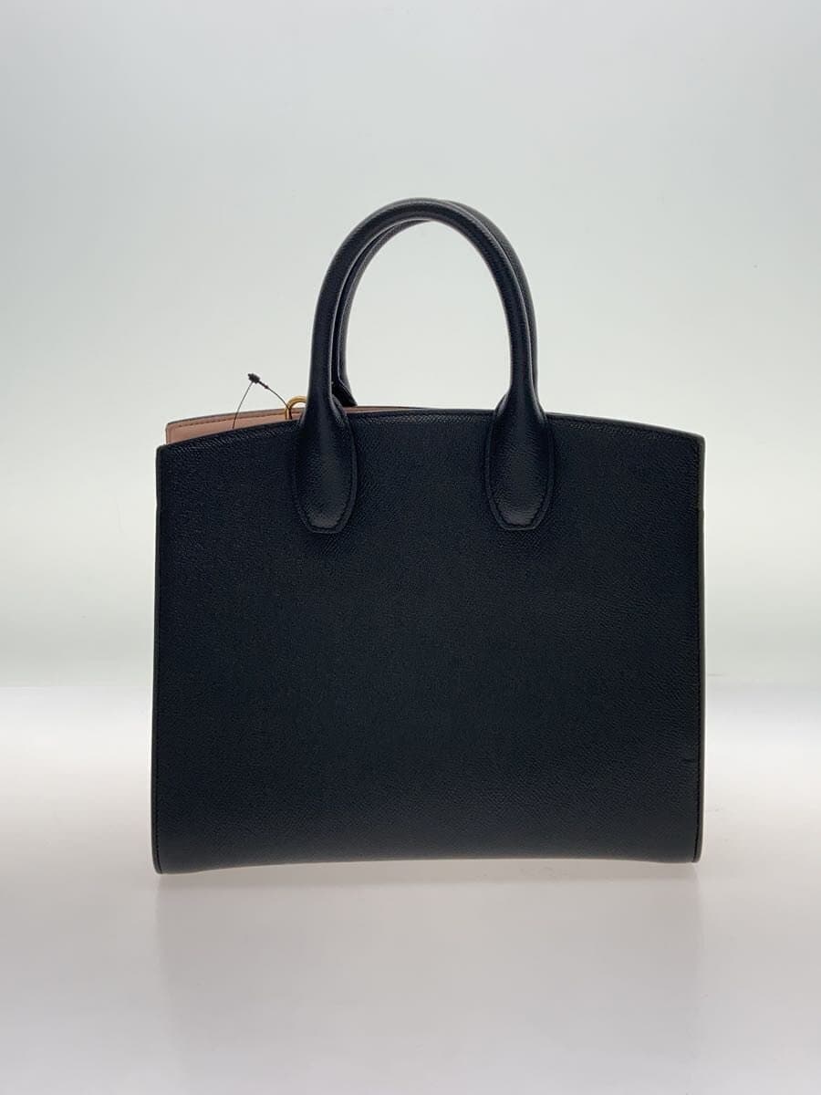 Salvatore Ferragamo Studio Box Handbag PVC BLK Black 3