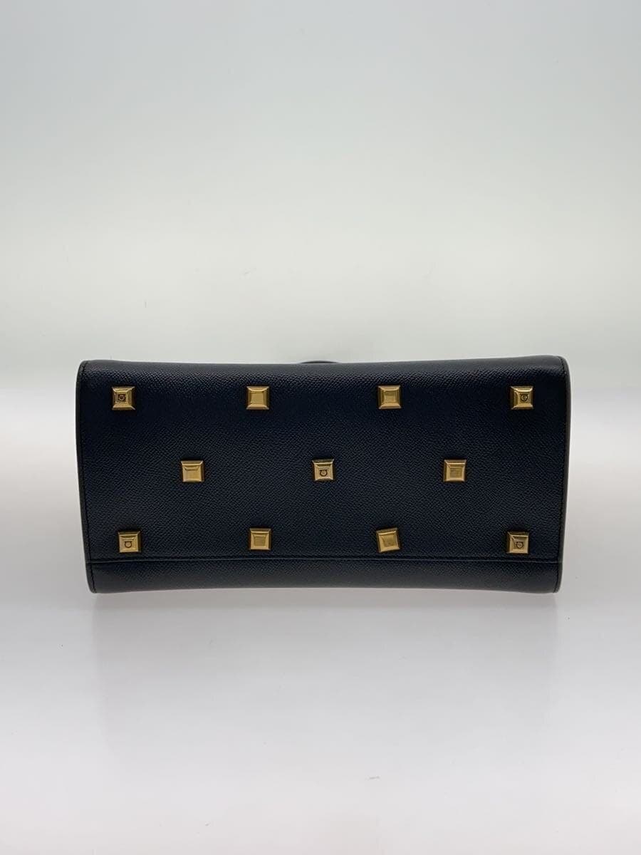 Salvatore Ferragamo Studio Box Handbag PVC BLK Black 4