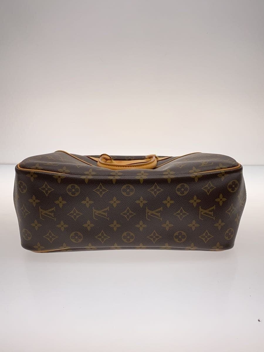 LOUIS VUITTON Bowling Vanity (Deauville) Handbag Monogram Canvas PVC BRW M47270 4