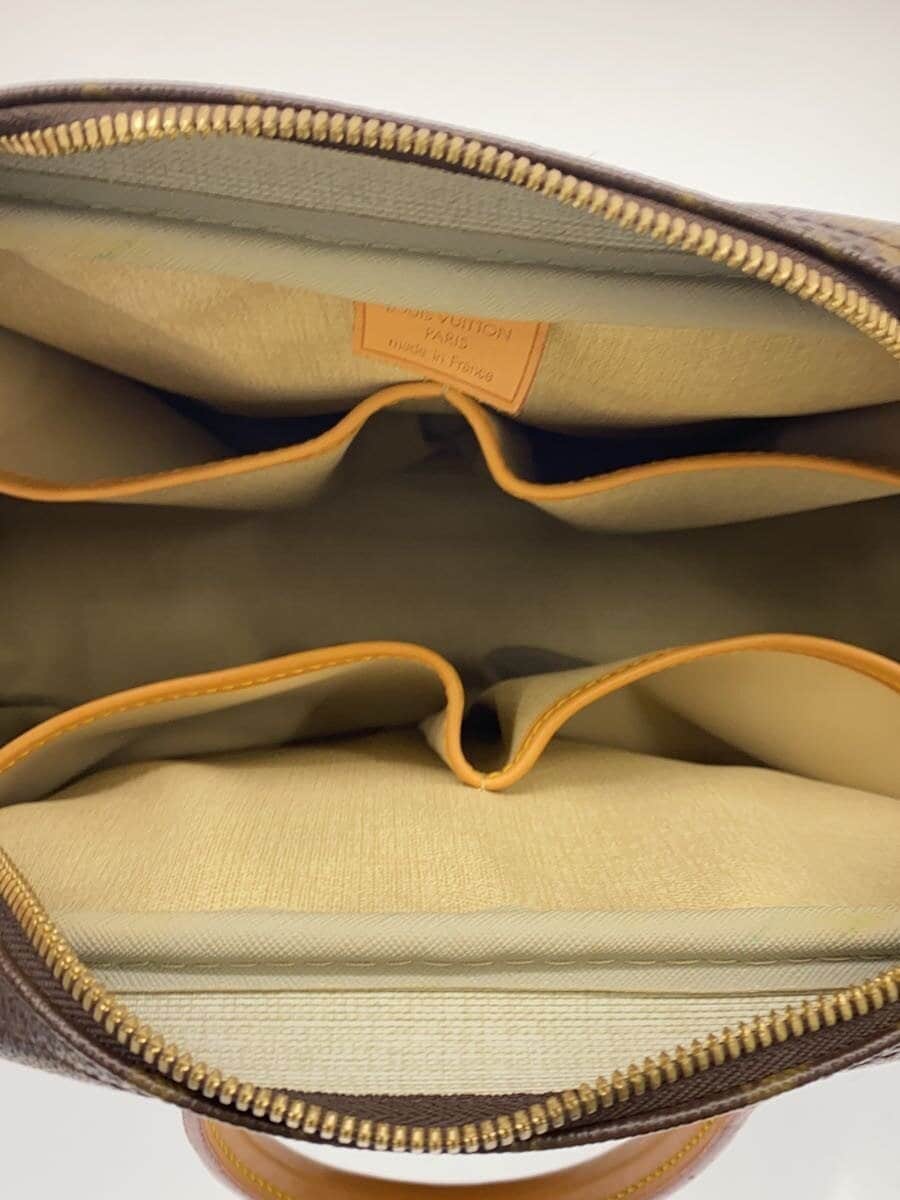 LOUIS VUITTON Bowling Vanity (Deauville) Handbag Monogram Canvas PVC BRW M47270 6