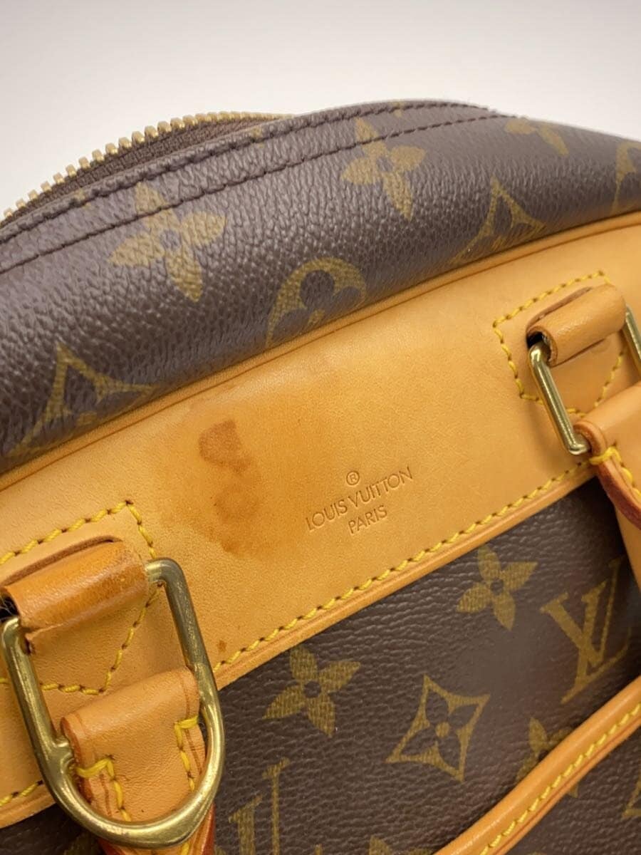 LOUIS VUITTON Bowling Vanity (Deauville) Handbag Monogram Canvas PVC BRW M47270 7