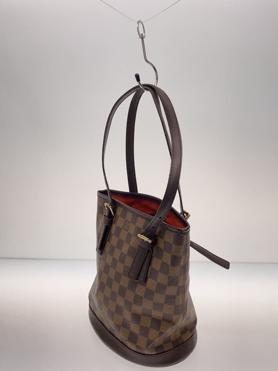 LOUIS VUITTON Mare Damier Ébène Handbag Tote Bag Shoulder Bag PVC BRW N42240 2