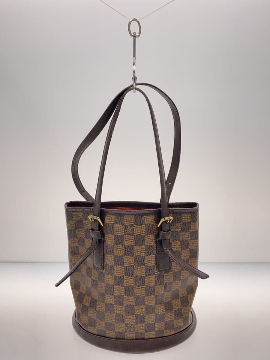 LOUIS VUITTON Mare Damier Ébène Handbag Tote Bag Shoulder Bag PVC BRW N42240 3