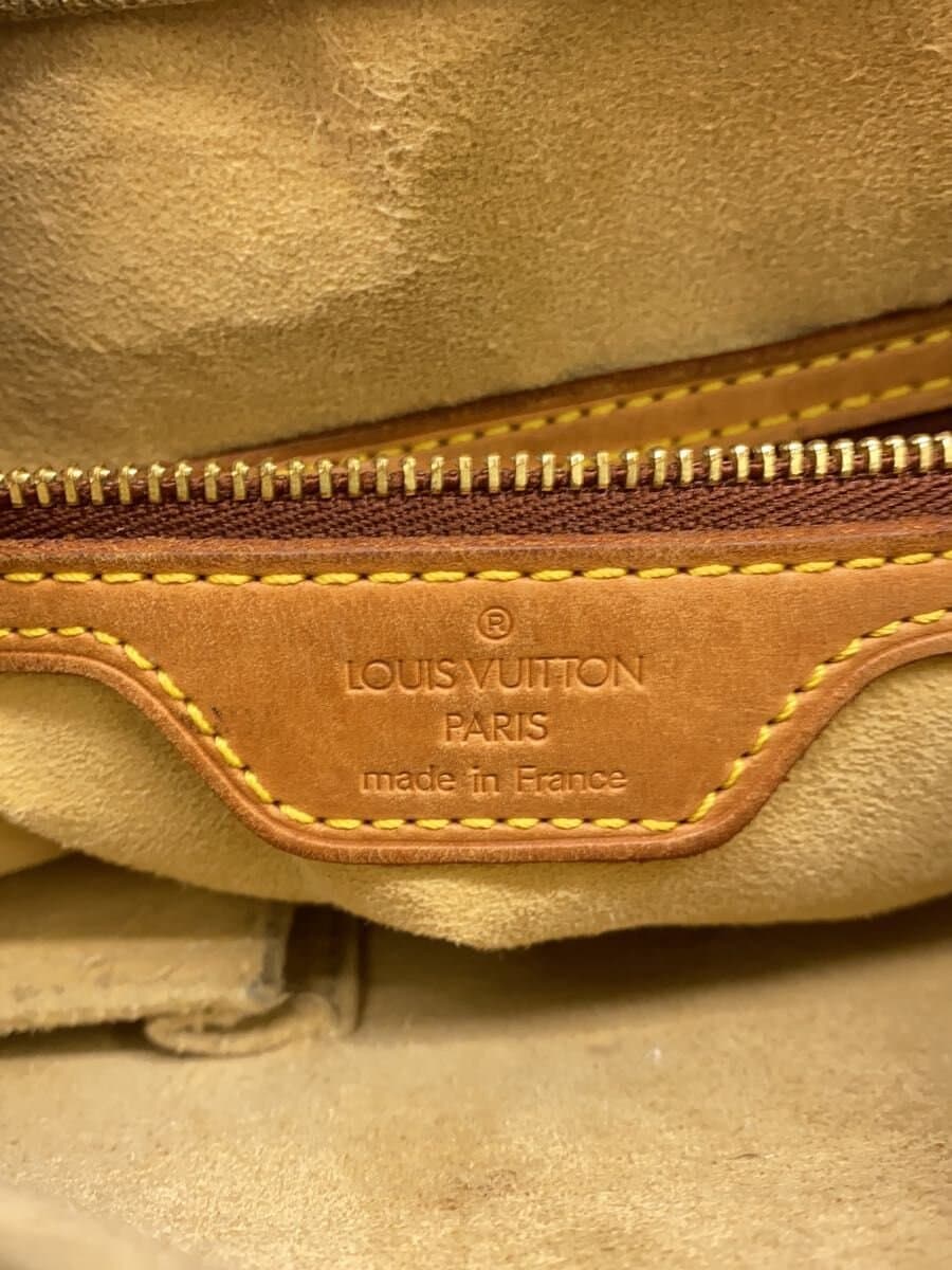 LOUIS VUITTON Looping GM Monogram Canvas Shoulder Bag Tote One Shoulder PVC BRW 5