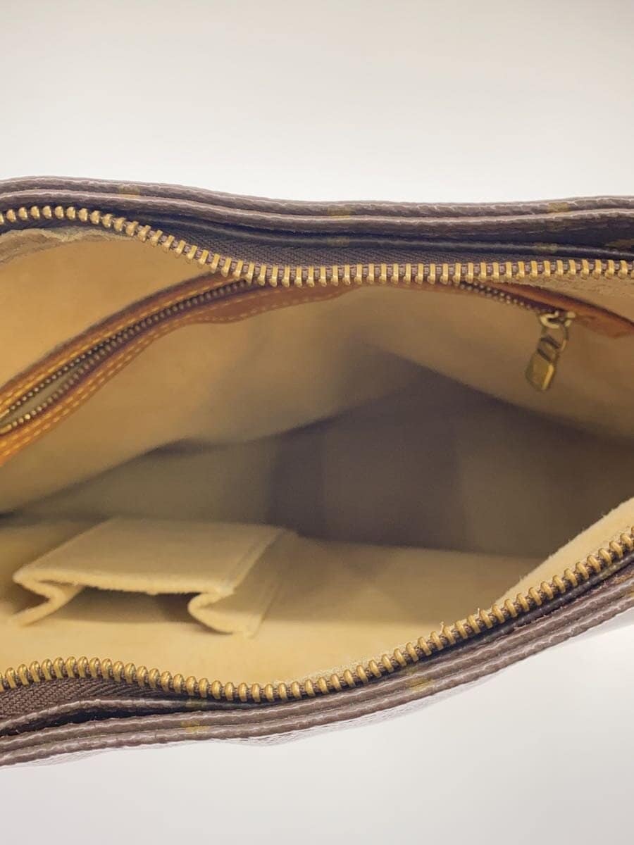 LOUIS VUITTON Looping GM Monogram Canvas Shoulder Bag Tote One Shoulder PVC BRW 6