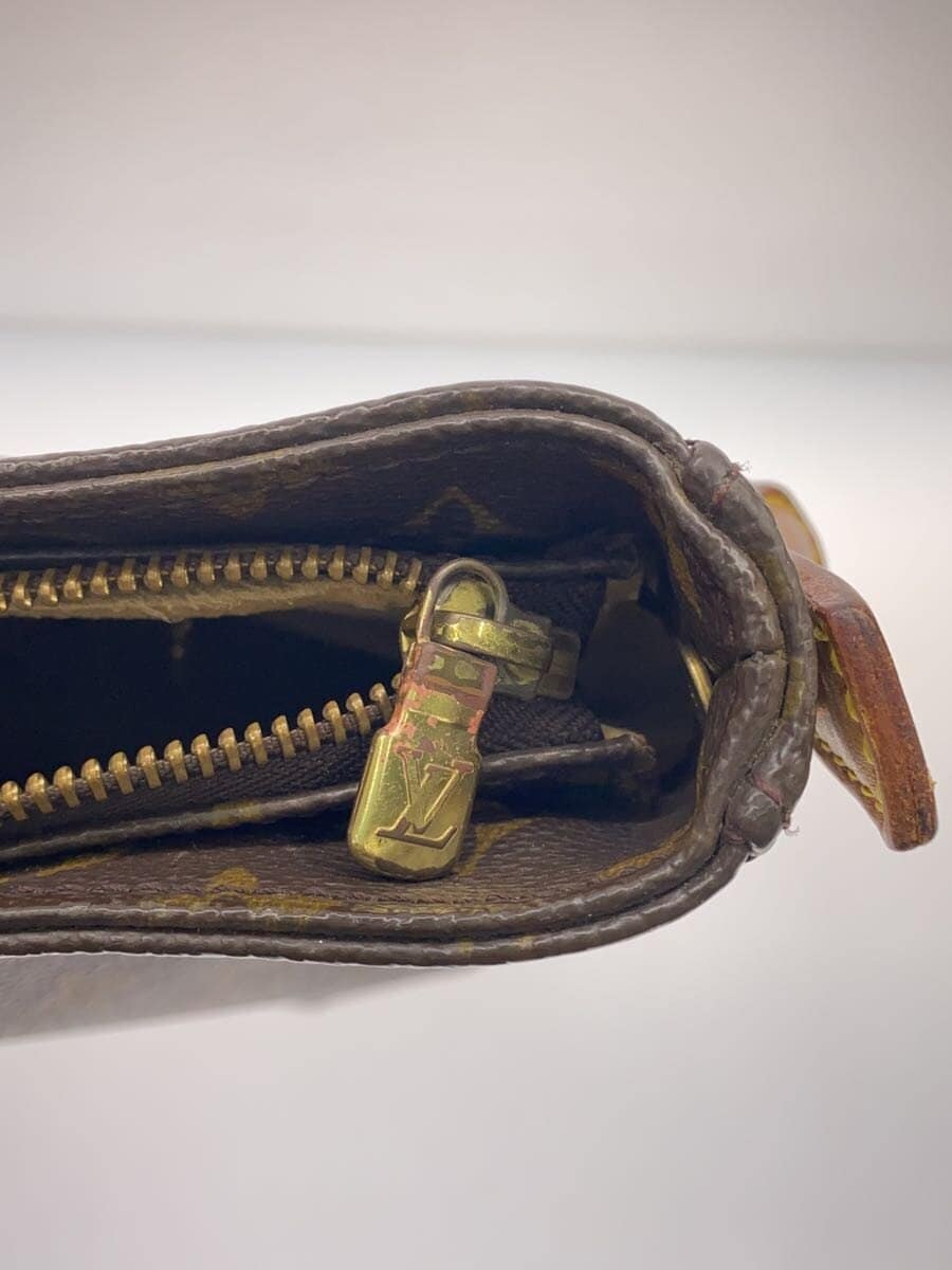 LOUIS VUITTON Looping GM Monogram Canvas Shoulder Bag Tote One Shoulder PVC BRW 7