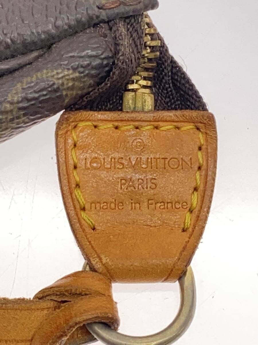 LOUIS VUITTON 1) Pochette Accessoires - Monogram Canvas Handbag Pouch Bag PVC 5