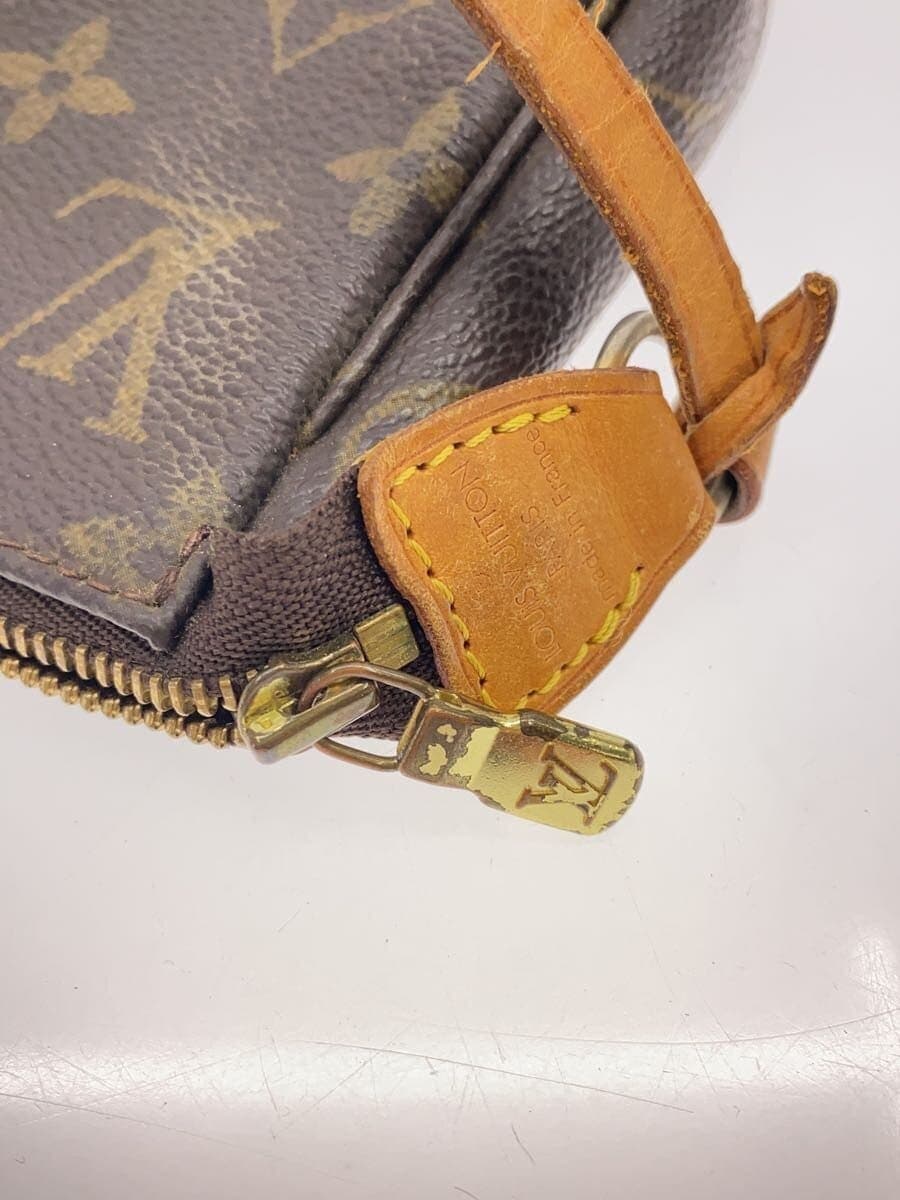 LOUIS VUITTON 1) Pochette Accessoires - Monogram Canvas Handbag Pouch Bag PVC 7