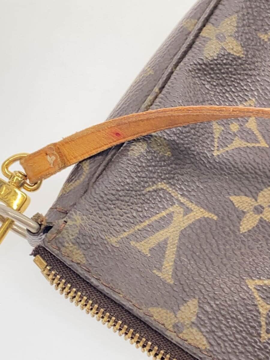 LOUIS VUITTON 1) Pochette Accessoires - Monogram Canvas Handbag Pouch Bag PVC 8