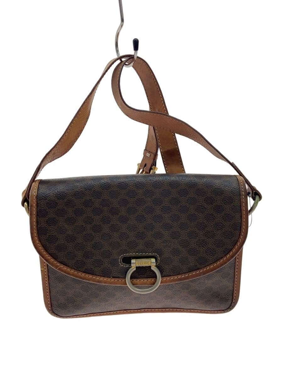 CELINE Macadam pattern shoulder bag BRW all-over pattern DM92