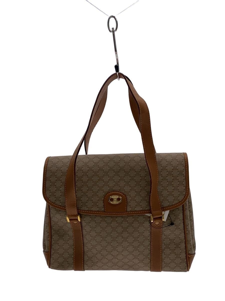 CELINE Triomphe pattern Handbag Beige All-over pattern M07