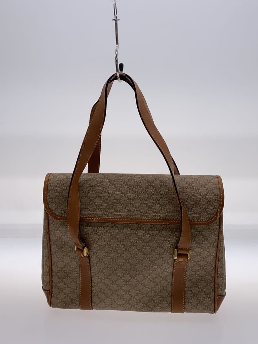 CELINE Triomphe pattern Handbag Beige All-over pattern M07 3