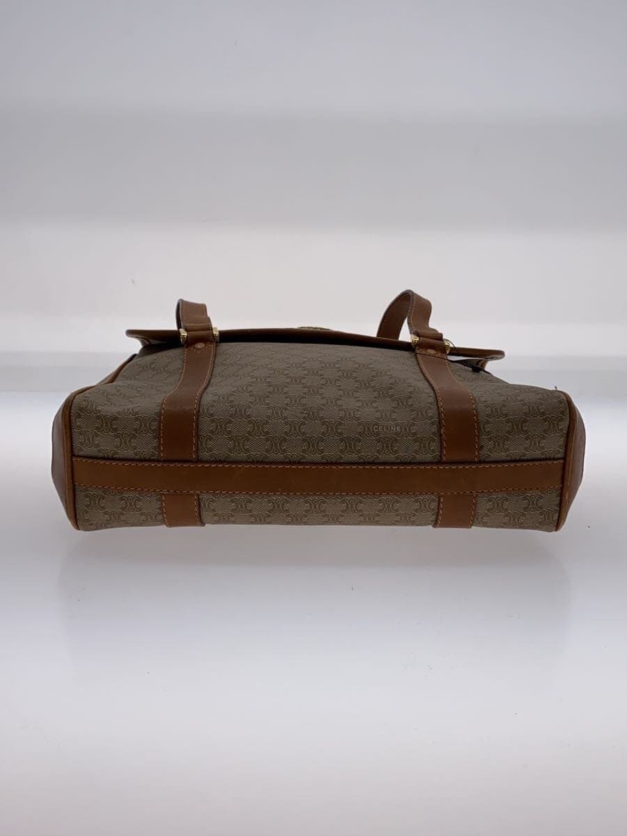CELINE Triomphe pattern Handbag Beige All-over pattern M07 4