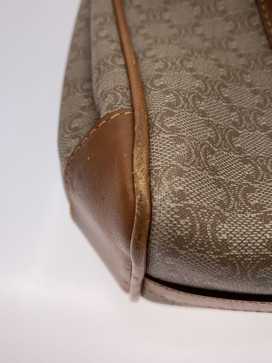 CELINE Triomphe pattern Handbag Beige All-over pattern M07 7
