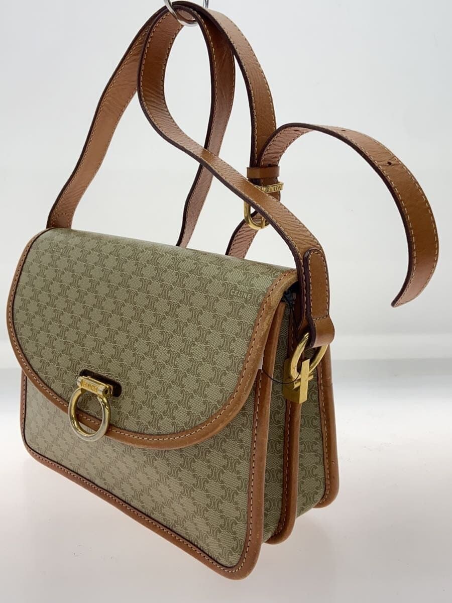 CELINE Triomphe pattern Shoulder bag BEG All-over pattern M90 2