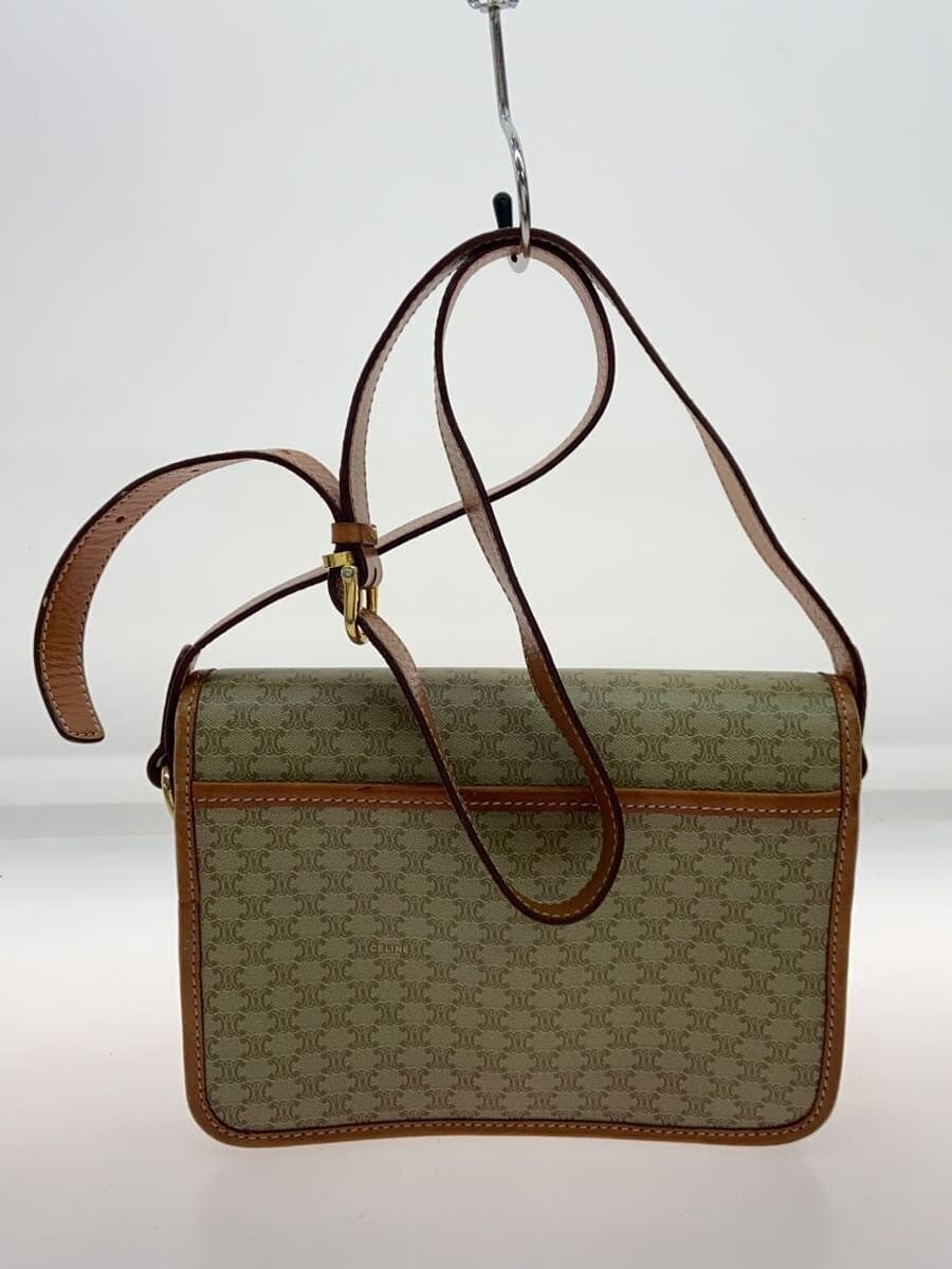 CELINE Triomphe pattern Shoulder bag BEG All-over pattern M90 3