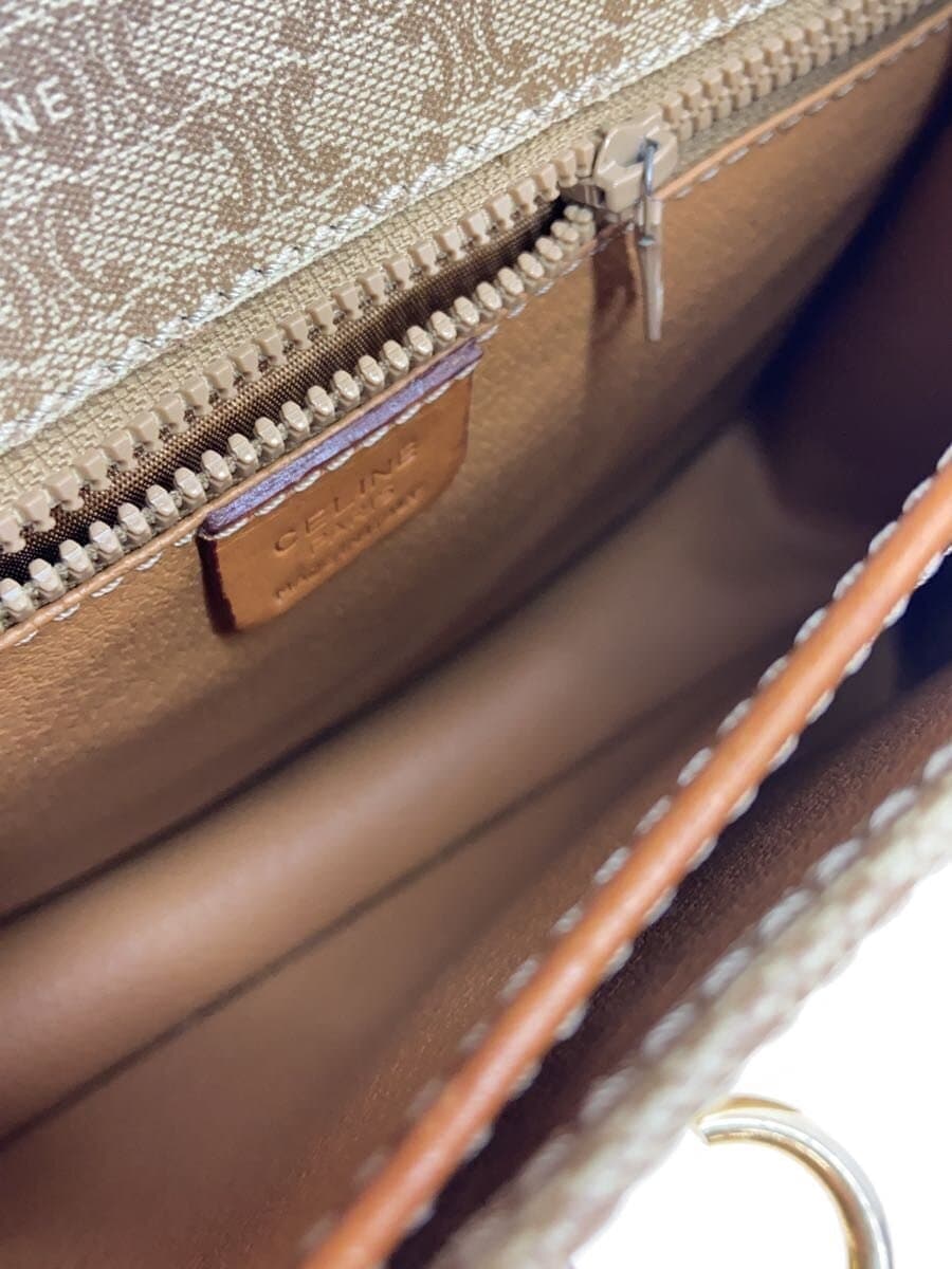 CELINE Triomphe pattern Shoulder bag BEG All-over pattern M90 6