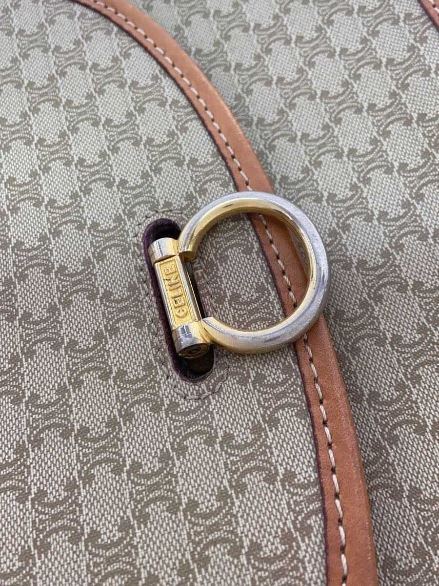 CELINE Triomphe pattern Shoulder bag BEG All-over pattern M90 7