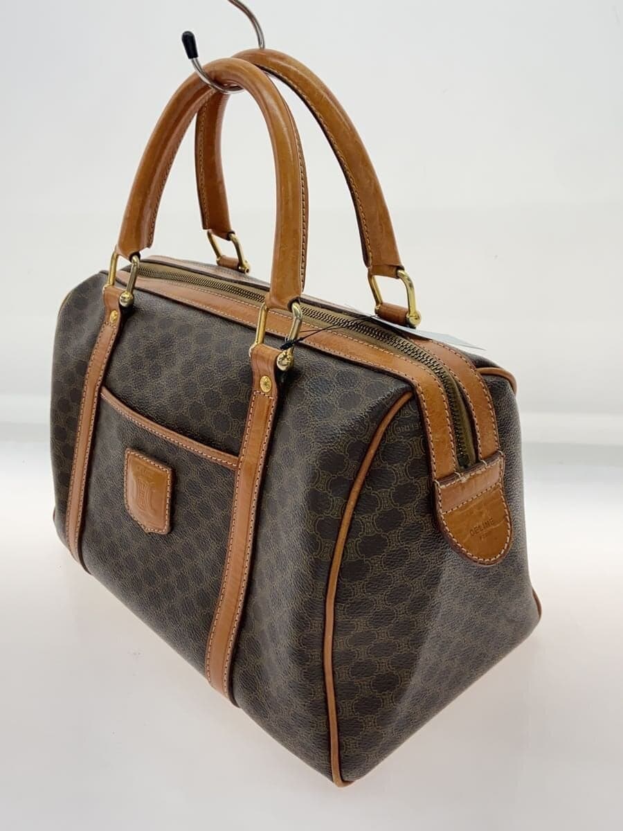 CELINE Mini Boston Bag PVC Brown All-over pattern M10 2