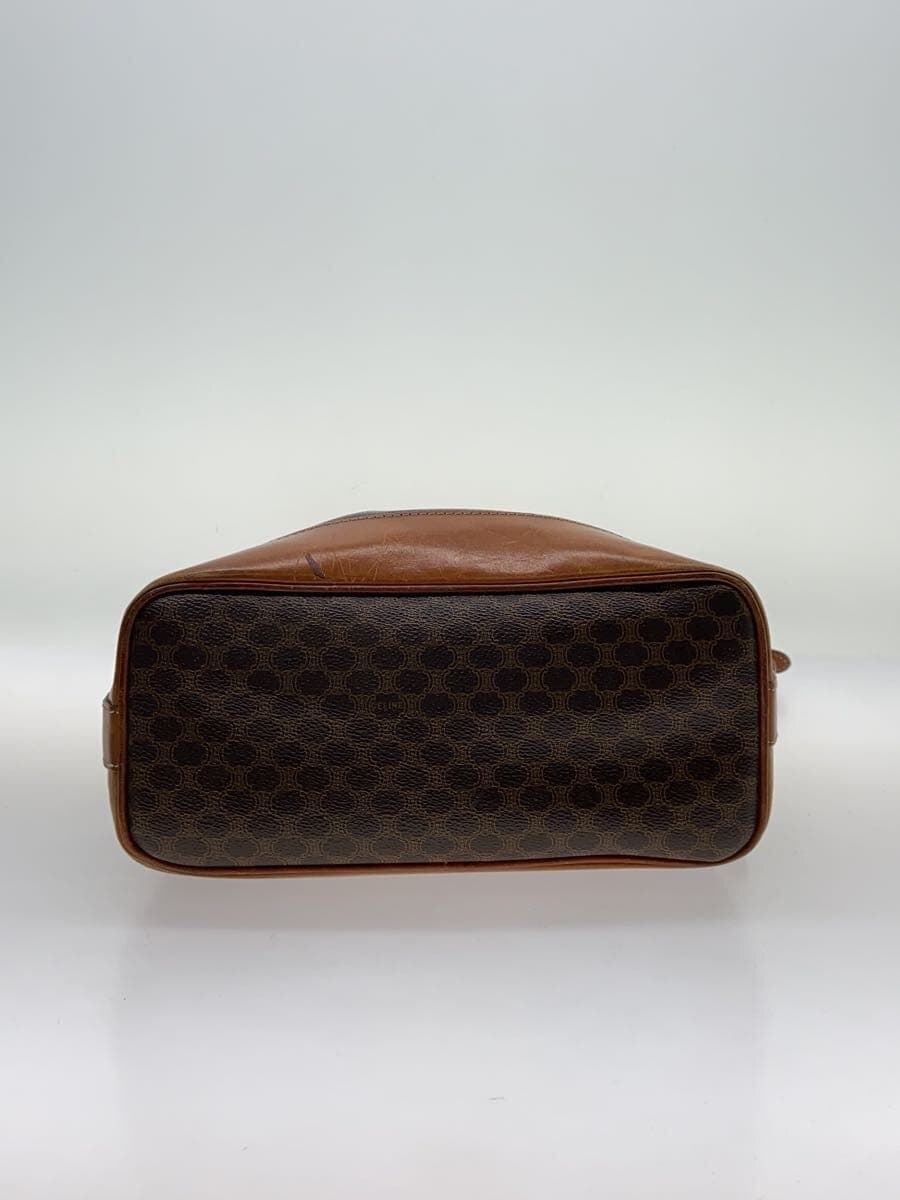 CELINE Macadam pattern drawstring shoulder bag BRW all-over pattern M08 4