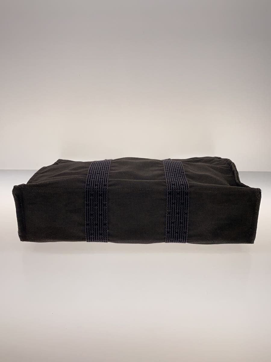 HERMES Tote Bag Canvas GRY 4