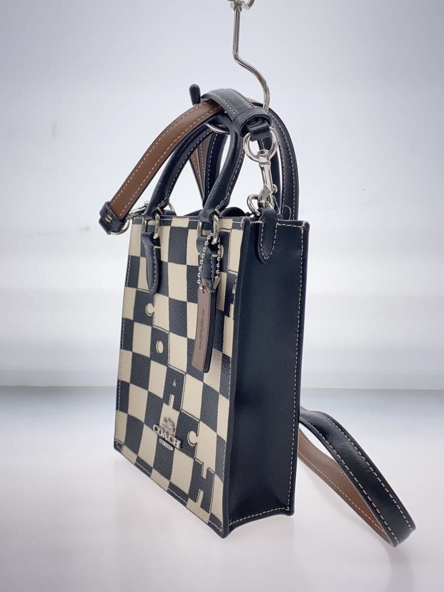 COACH Shoulder Bag Leather Check CR180 2
