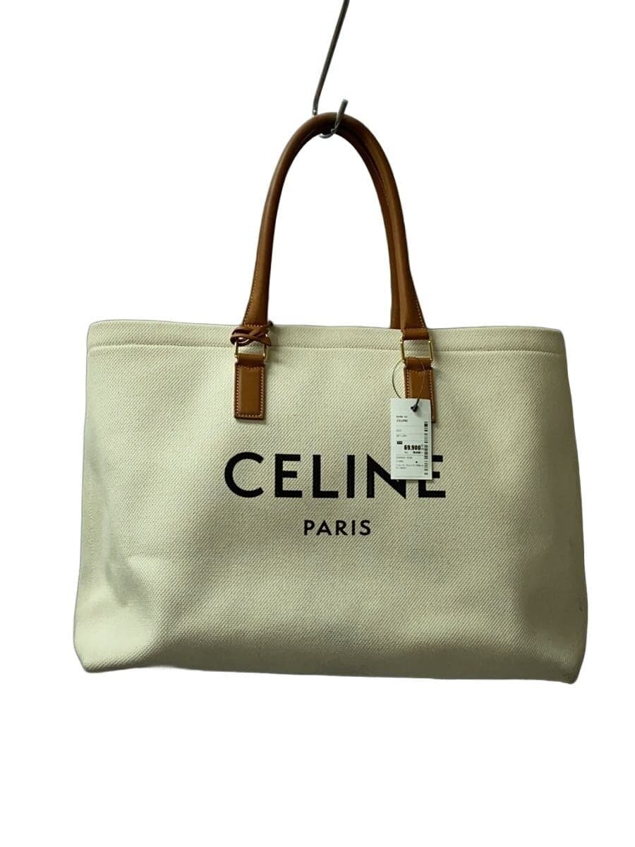 CELINE Horizontal Cabas Tote Bag Canvas CRM