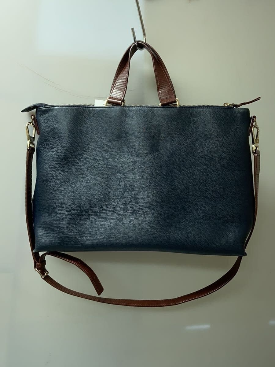 Paul Smith Shoulder Bag Leather NVY Solid 3