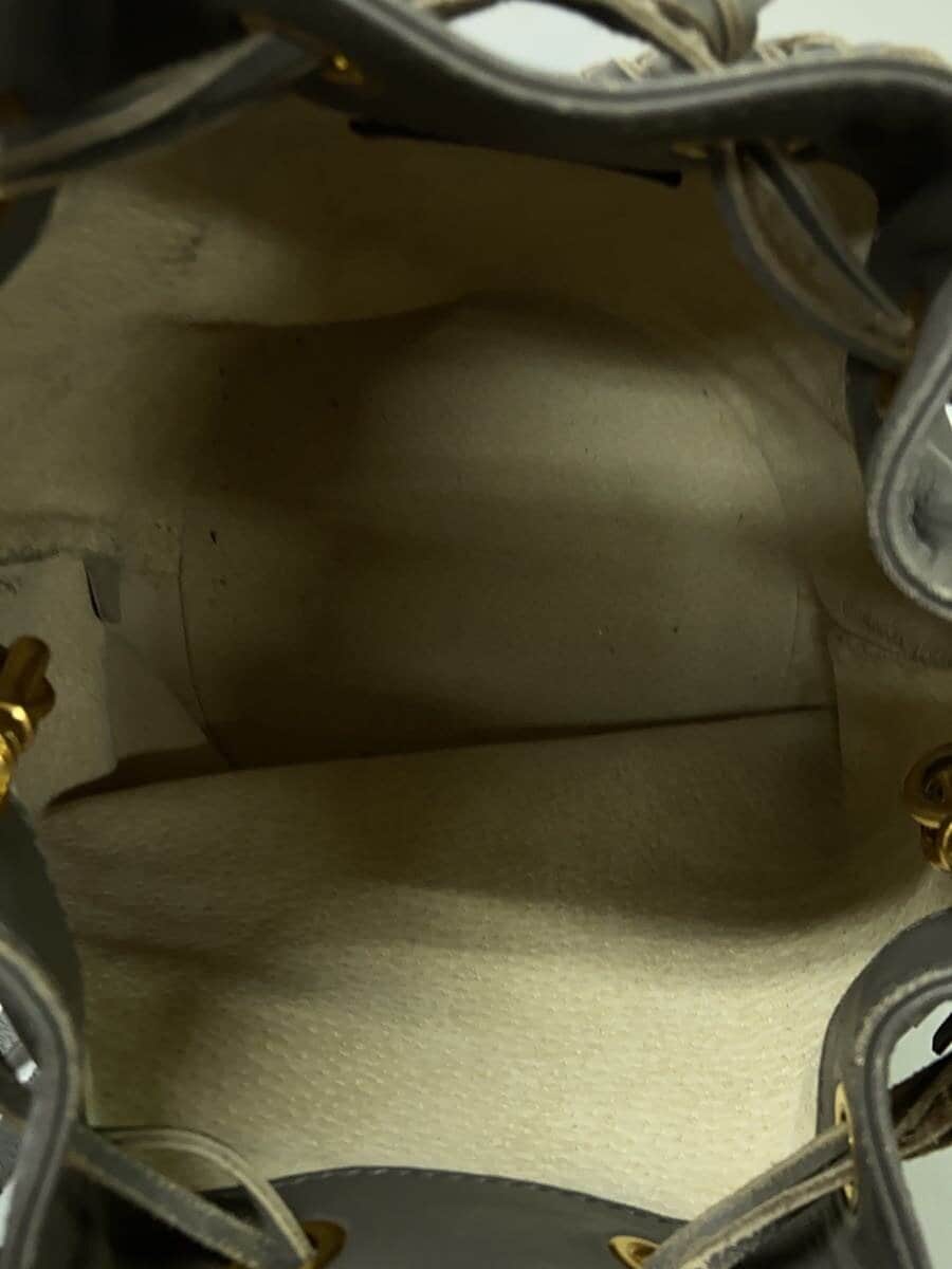 J&M DAVIDSON Shoulder Bag Leather GRY Solid 6