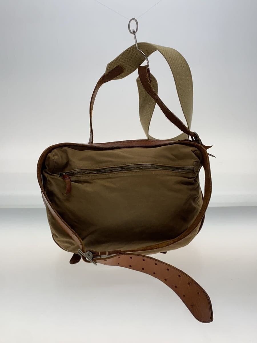 MIHARA YASUHIRO Archive Leather 0x Canvas 2WAY Shoulder Bag BEG 3
